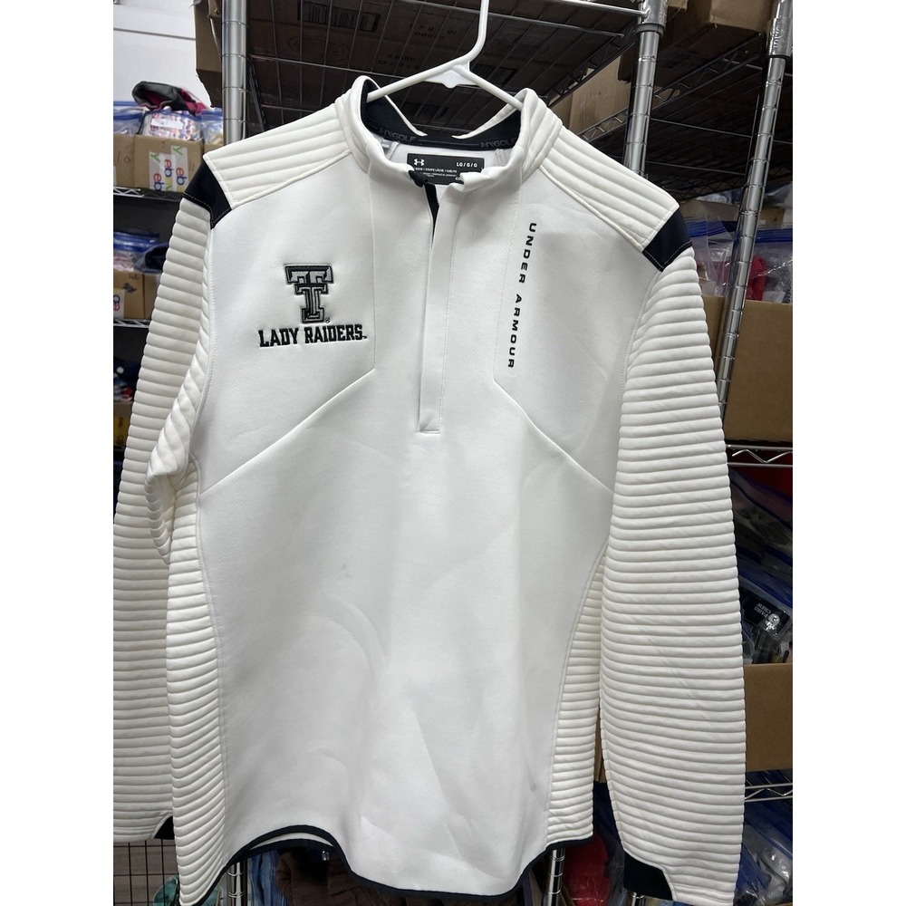Ladies Large Under Armour Cold gear White‎ Loose Pullover Lady Raiders